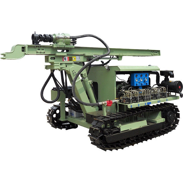 90mm - 140mm Dia DTH Peralatan Pengeboran Mesin Diesel 45kw Down The Hole Drill Rig