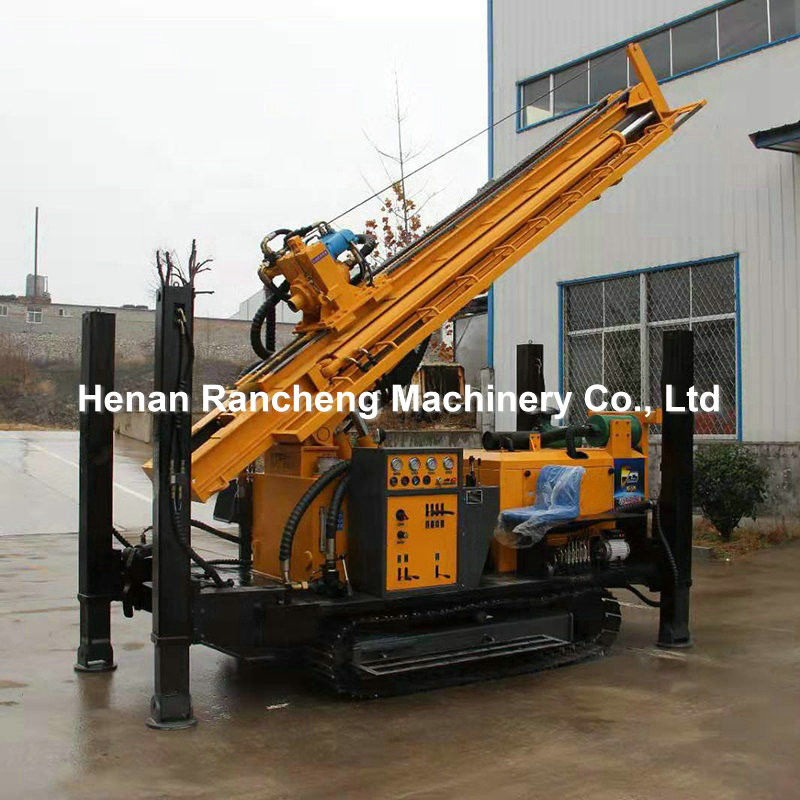 Crawler Mounted Water Well Drill Rig 91KW Mesin 55r/min - 115r/min Kecepatan putar