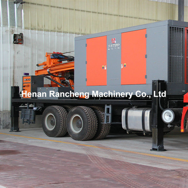 DTH Truck Air Well Drilling Rig Mesin Dengan Kompresor Udara Untuk 200m