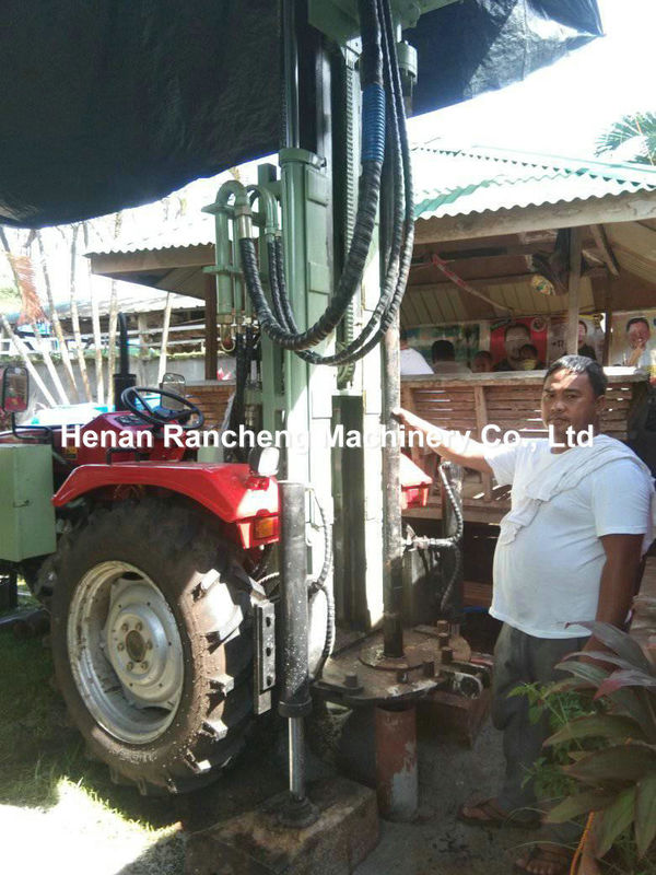 200m Hydraulic Trailer Mounted Water Well Drilling Rig Dengan Quick Connection Plug Untuk Brawbench