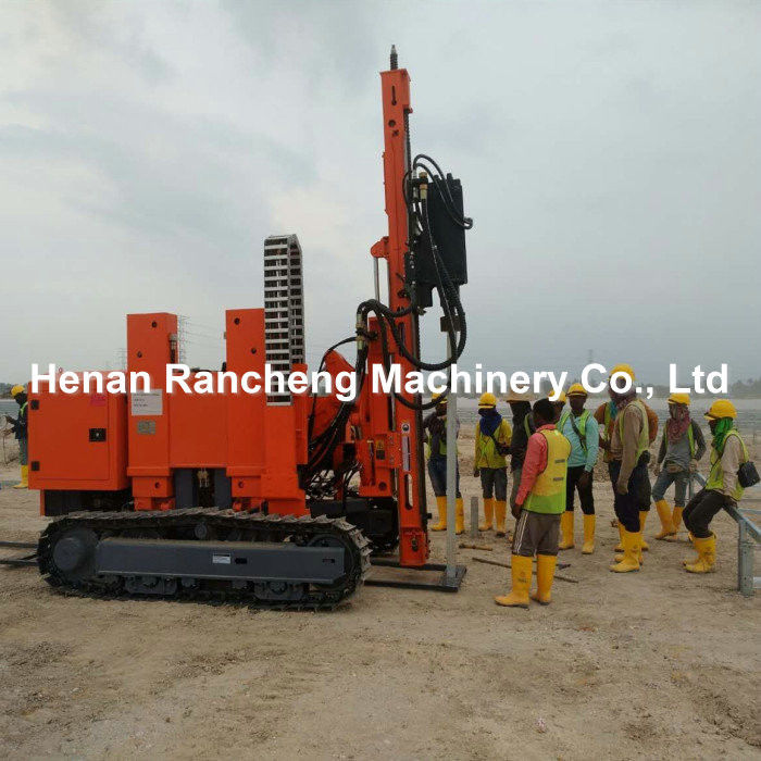 Mesin Rig Pengeboran 114HP / Pengemudi Tumpukan Photovoltaic / Mesin / Peralatan Untuk Pemasangan Tumpukan Surya