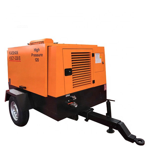 9. 2m3 / min Kapasitas Pengeboran Kompresor Udara Yuchai 88KW 8bar Tekanan Kerja