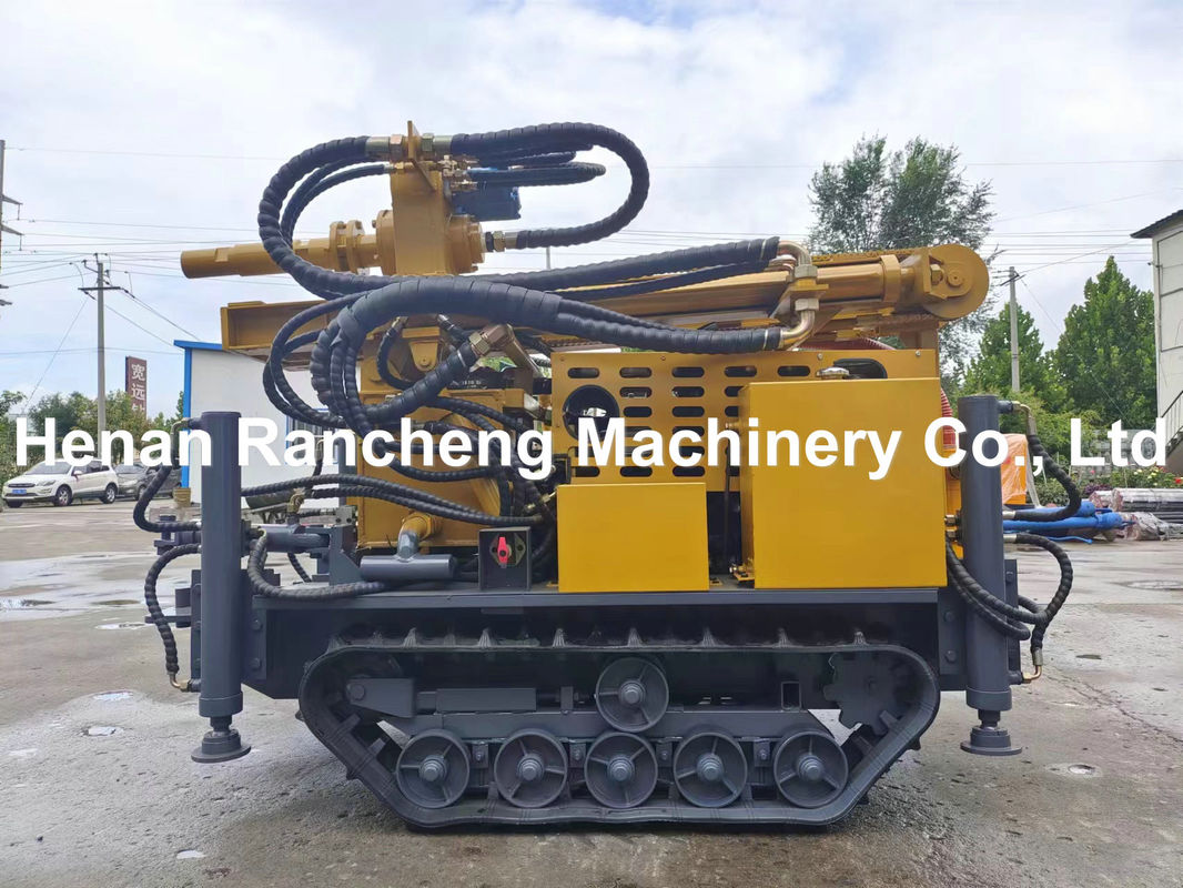 Mesin Mini Portable Crawler Water Well Drilling Rig dengan Pompa Lumpur dan Kompresor Udara