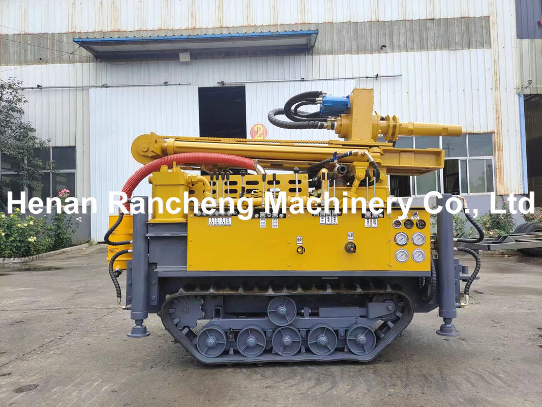Mesin Mini Portable Crawler Water Well Drilling Rig dengan Pompa Lumpur dan Kompresor Udara