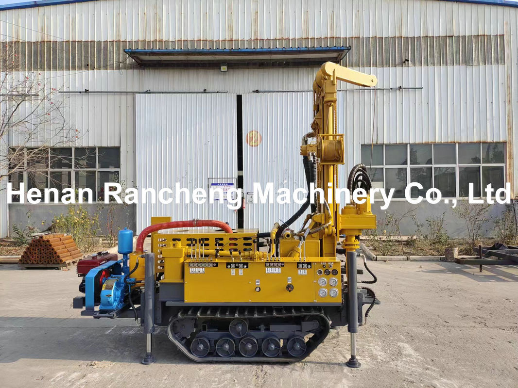 RCF150S 150m kedalaman kompak karet Track Air Well Boring Rig Mesin Dengan 42KW Yuchai Engine