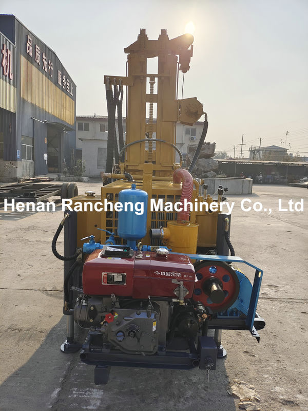 Crawler Mini Tipe Smaller Water Well Drilling Rig Untuk Pengeboran Batu