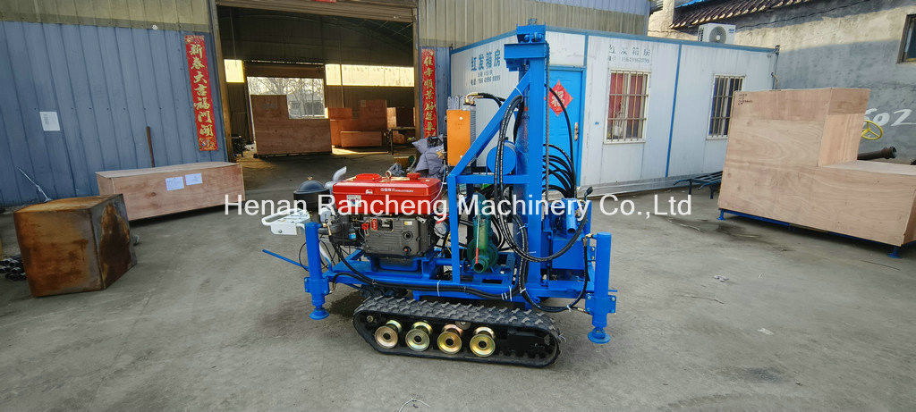 Operasi Mudah RCS200C Karet Crawler Portable Bor Rig Dengan 150m kedalaman 450mm Diameter