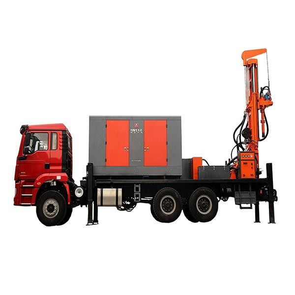 200m kedalaman pengeboran kolam air pengeboran rig 118HP Cummins 115 - 350mm Bore Dia