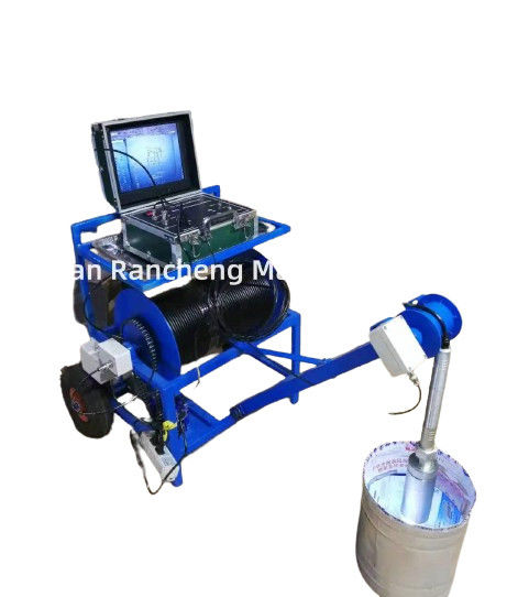 Outdoor Visual Waterproof Kamera Borewell Kamera Dengan Kabel Logging Custom Dan Monitor Ukuran 16 Inch