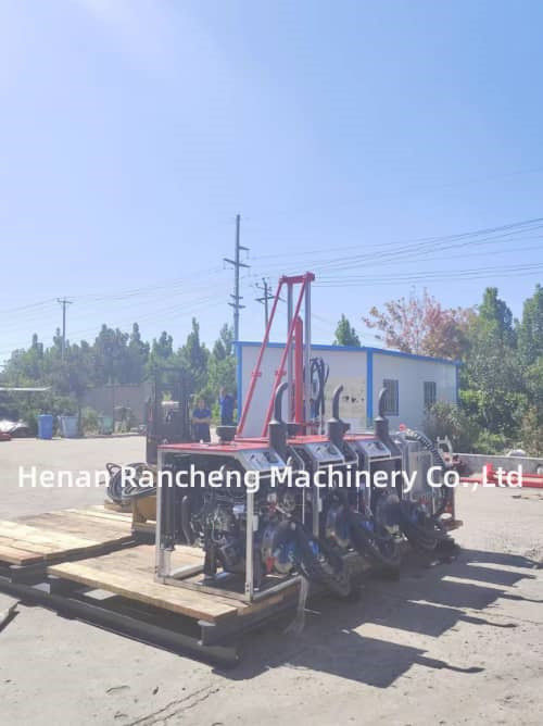 Top Drive Rotation Head Hydraulic Core Drilling Rig Portable Core Drilling Equipment Dengan kedalaman 480m dan torsi maksimum