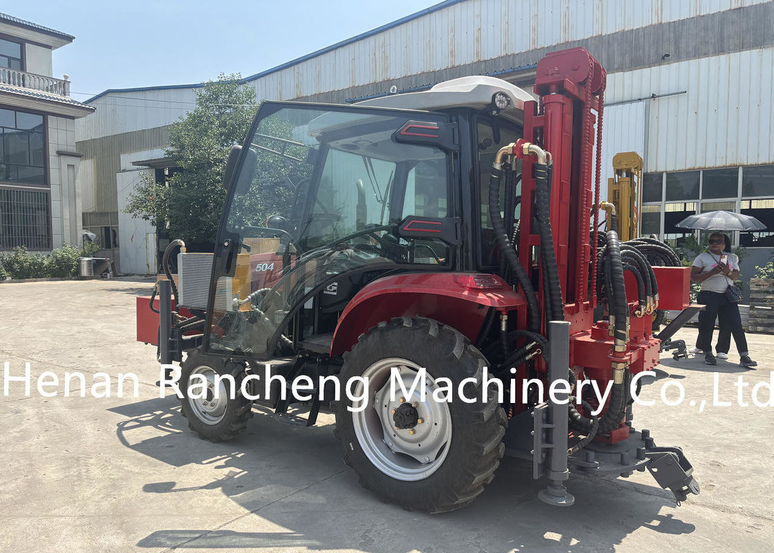 260m Full Hydraulic Trailer Mounted Water Well Boring Hole Drilling Rig Machine Untuk Lumpur Dan Udara Borli
