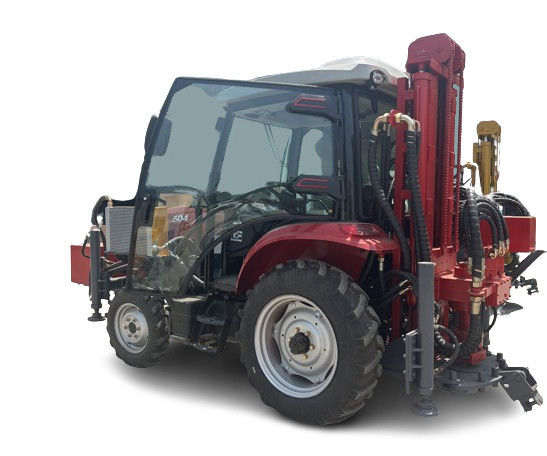 260m Traktor Dengan Kabin Air Well Pengeboran Rig Dengan Tekanan Udara 1,7 2,5 Mpa Untuk Kondisi Bumi yang Berbeda