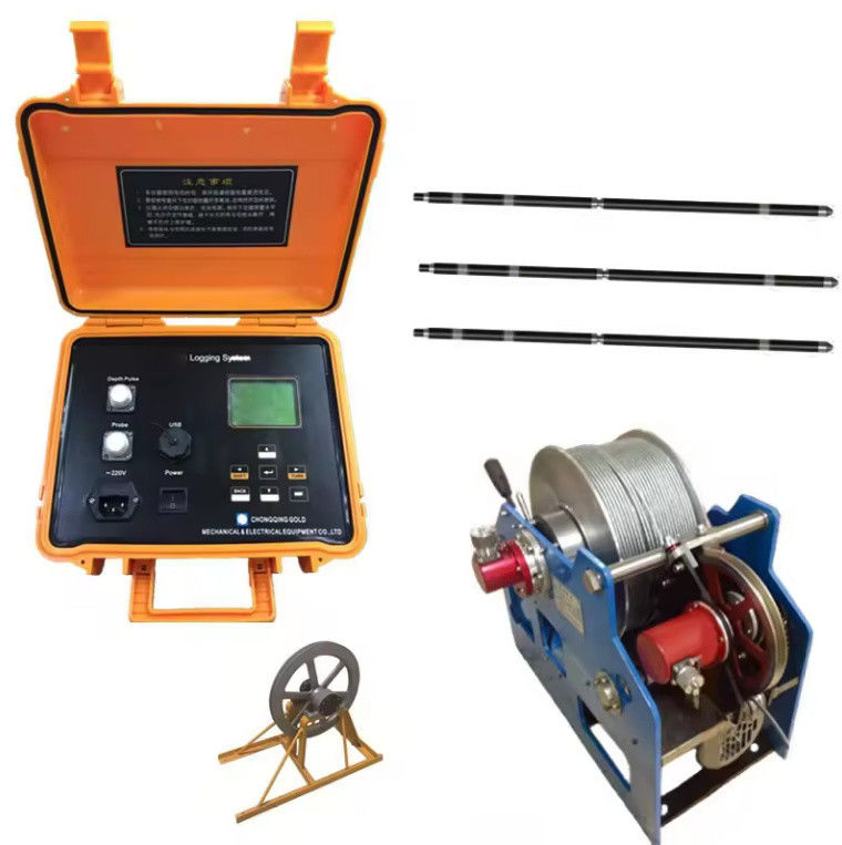 500m Portable Geophysical Borhole Logging Equipment Peralatan Logging Air Well Peralatan Logging Untuk Detektor Air