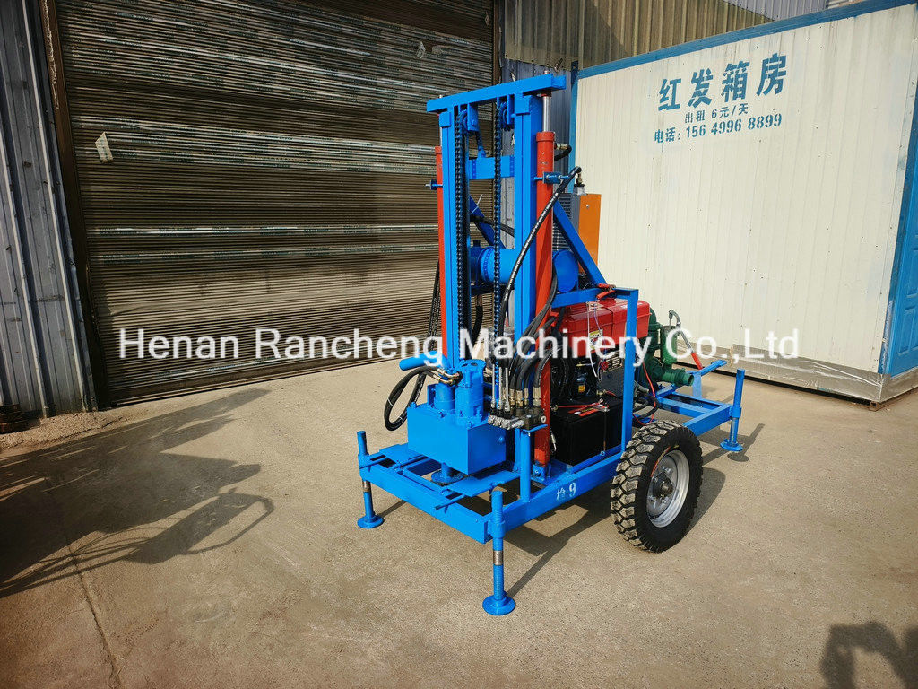 150m kedalaman pengeboran Mesin pengeboran sumur air portabel dengan diameter lubang 450mm