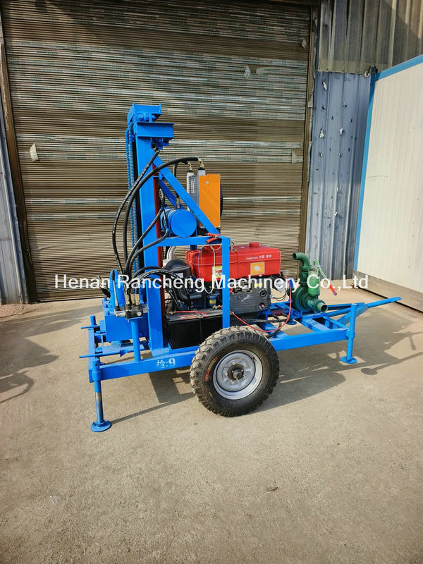 150m kedalaman pengeboran Mesin pengeboran sumur air portabel dengan diameter lubang 450mm