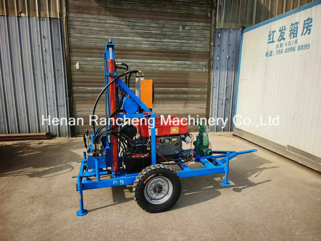 Performa Tinggi Portable Water Well Drilling Rig 150m kedalaman & 450mm diameter lubang