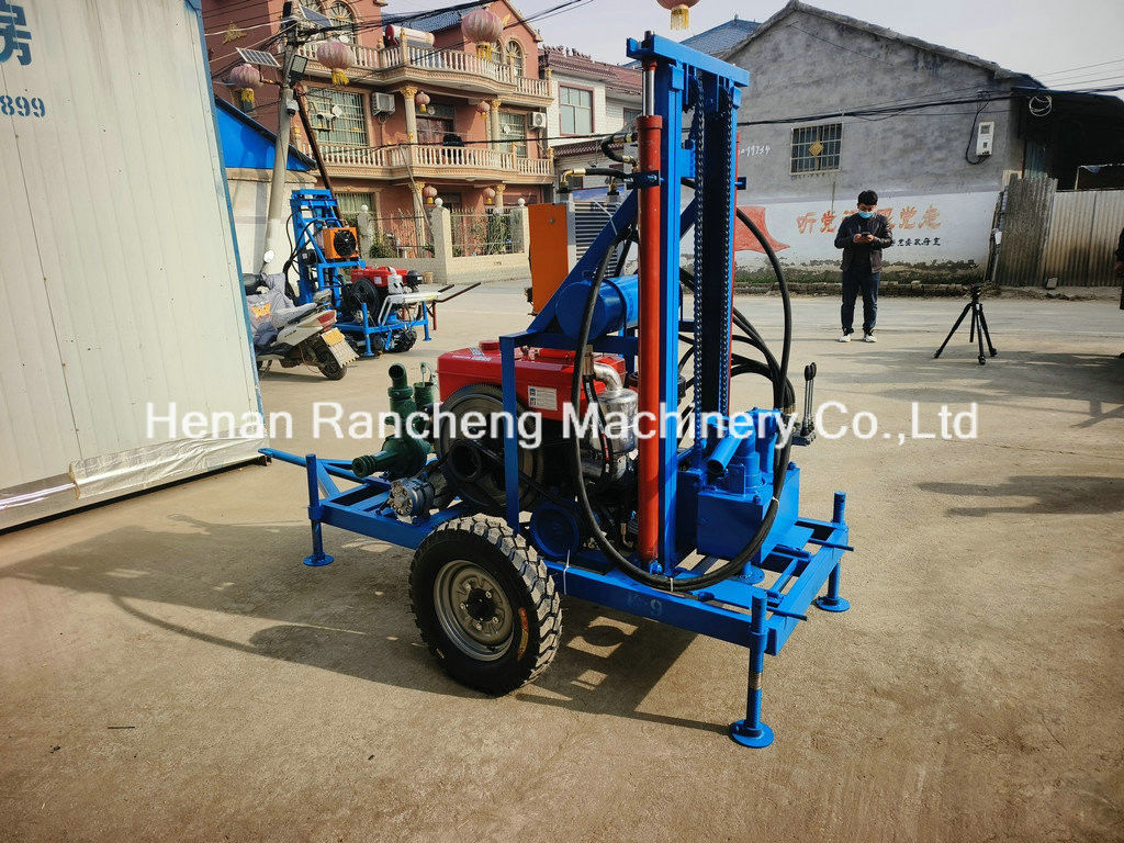 Performa Tinggi Portable Water Well Drilling Rig 150m kedalaman & 450mm diameter lubang