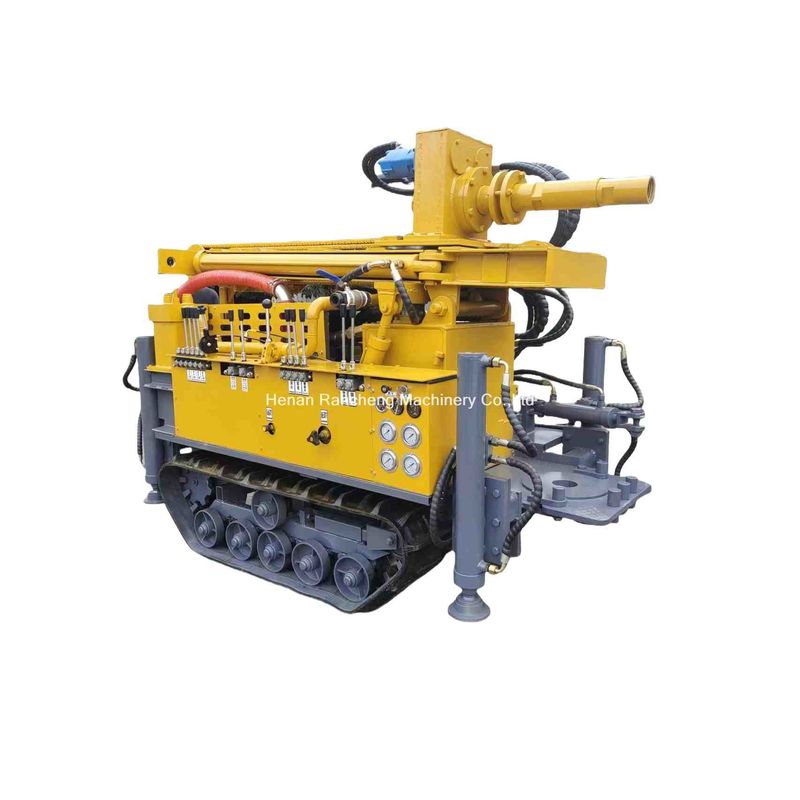 Mesin Mini Portable Crawler Water Well Drilling Rig dengan Pompa Lumpur dan Kompresor Udara