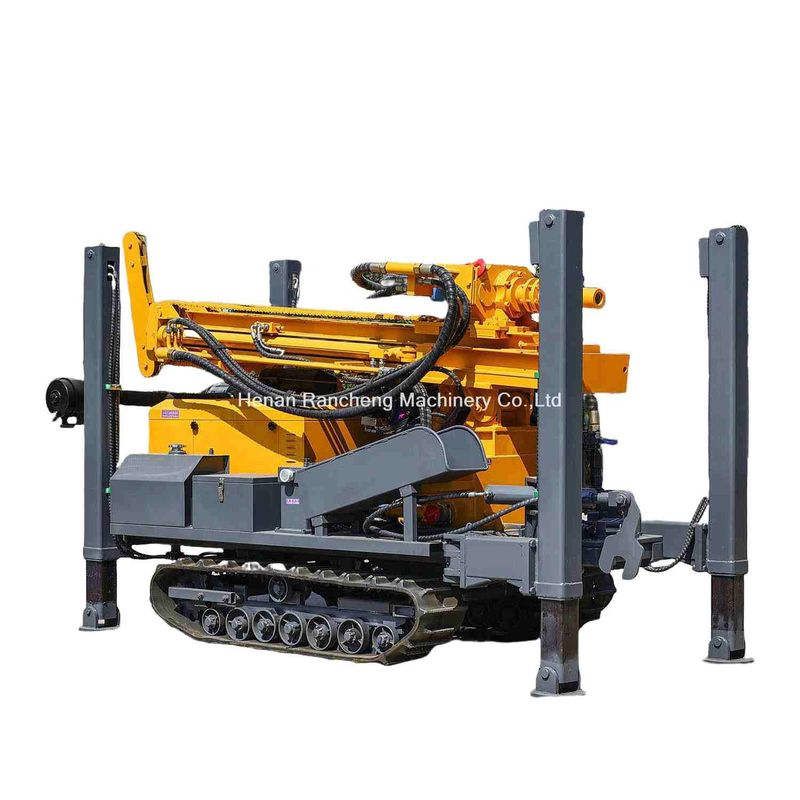 Jual panas kedalaman 200m Crawler dipasang mesin pengeboran sumur air 58KW YuChai mesin diesel