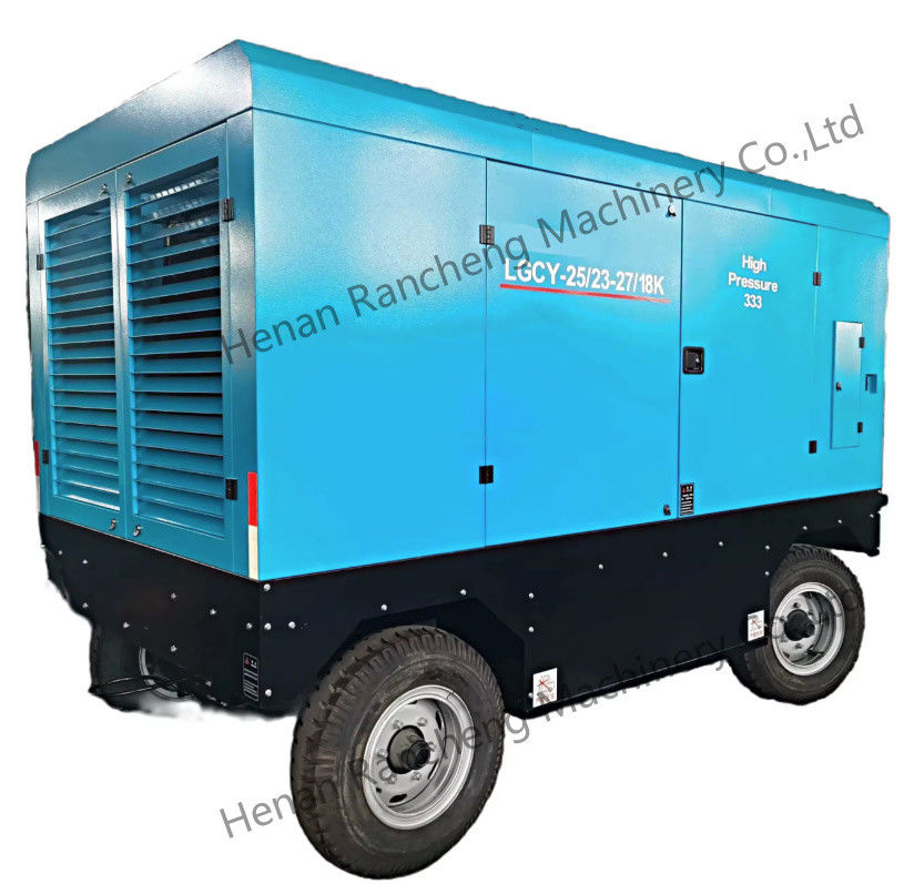 LGCY-25/23-27/18K 360HP Cummins Dua Tahap Diesel Sekrup Portable Compressor Udara Untuk Jack Hammer / Pengeboran Rig