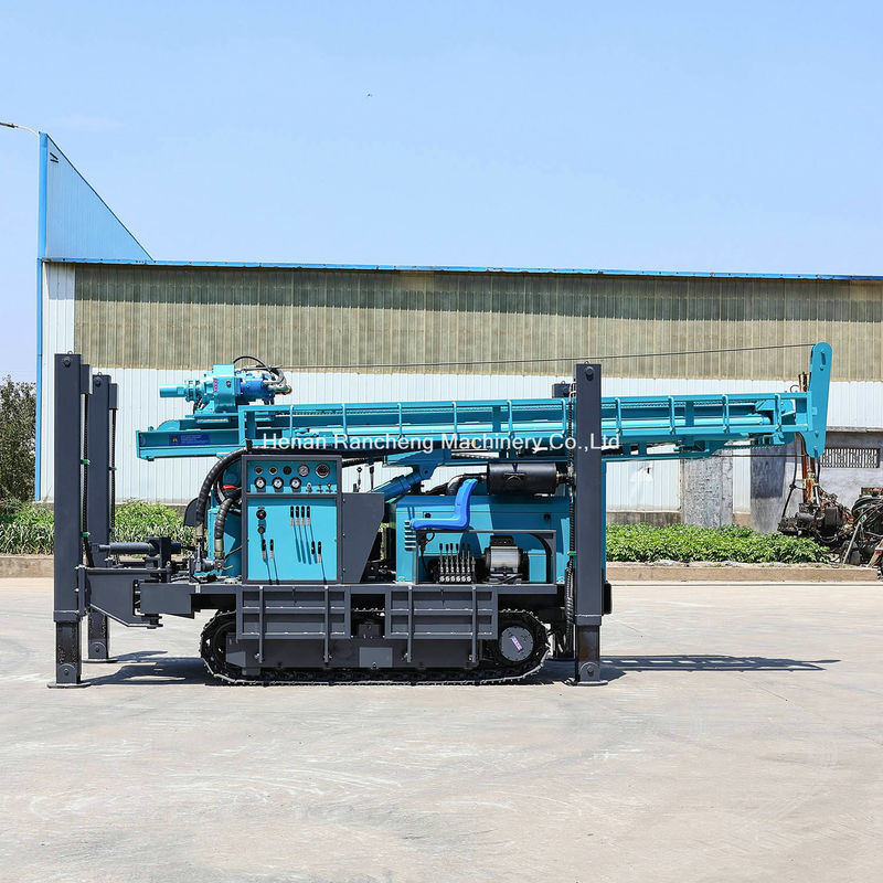 Efisiensi dan Keandalan kedalaman 350m Crawler dipasang mesin pengeboran sumur air dengan 91KW mesin Yuchai