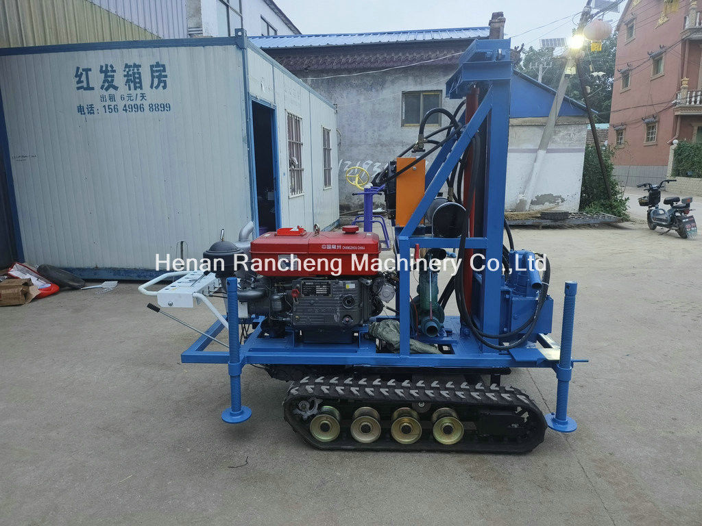 Tinggi Kinerja kedalaman 160m Portable Air Well Drill Ringan Dengan Mesin 35HP