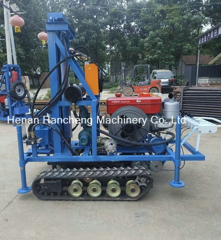 Tinggi Kinerja kedalaman 160m Portable Air Well Drill Ringan Dengan Mesin 35HP