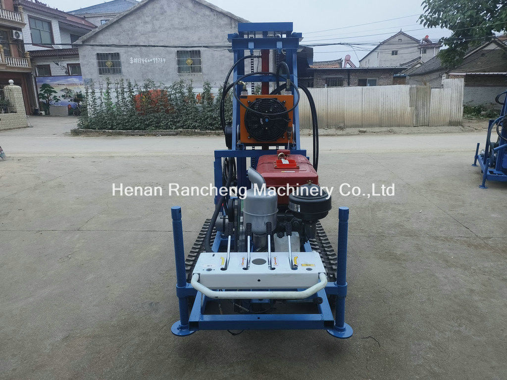 Tinggi Kinerja kedalaman 160m Portable Air Well Drill Ringan Dengan Mesin 35HP