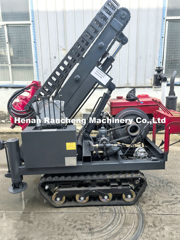 30m kedalaman Small Crawler Pneumatic Pile Driver Auger Pipe Drilling Machine DTH Drilling Rig