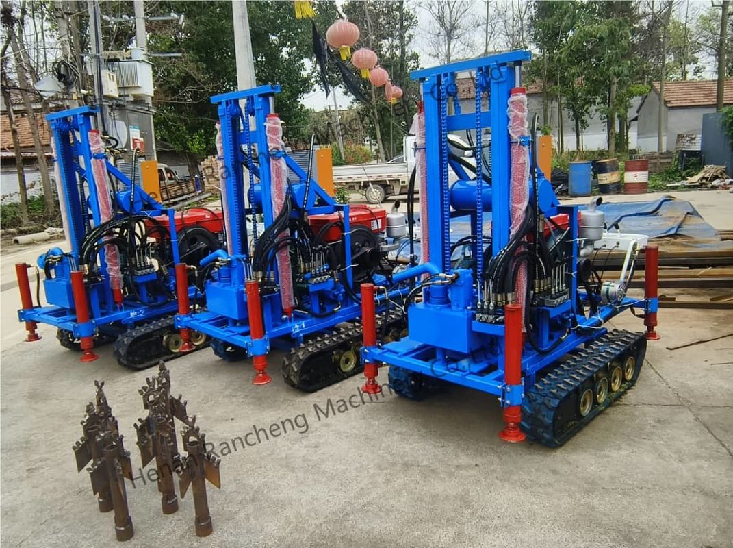Tinggi Kinerja kedalaman 160m Portable Air Well Drill Ringan Dengan Mesin 35HP