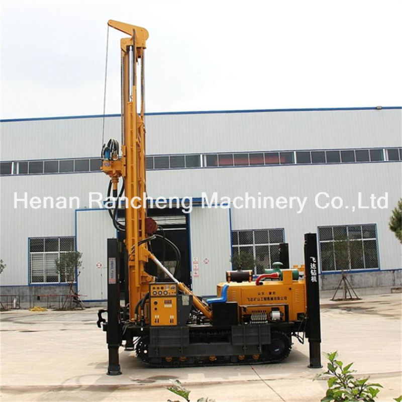 118kw Mesin Diesel Udara DTH Pengeboran Rig 450m Deep Water Well Pengeboran Rig / Tambang Pengeboran Rig Mesin