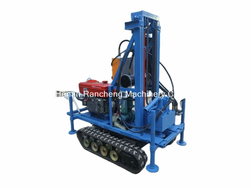 Tinggi Kinerja kedalaman 160m Portable Air Well Drill Ringan Dengan Mesin 35HP