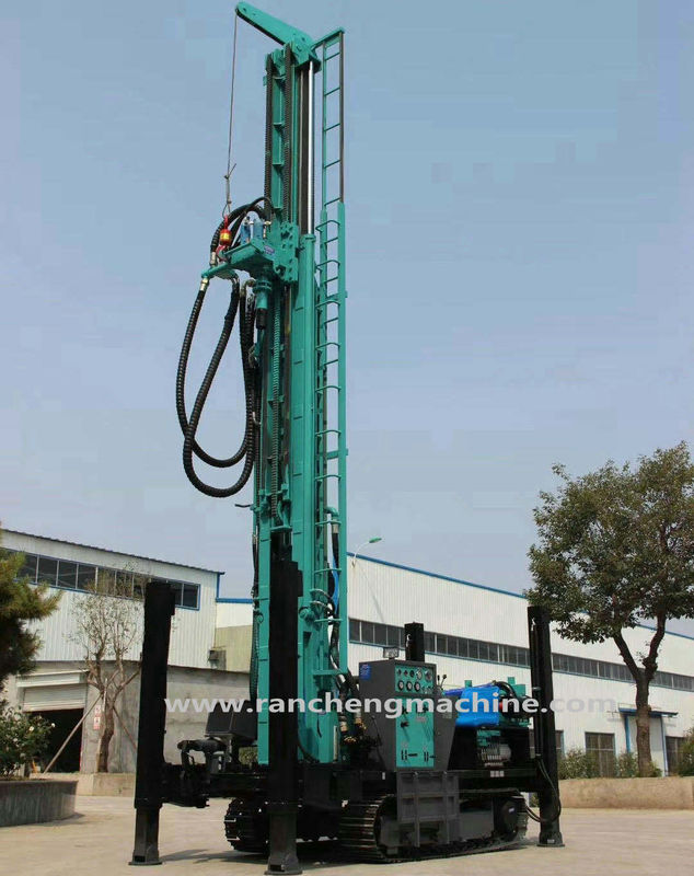 280m Deep Rock Drilling Machine Air DTH Air Well Bored Hole Drilling Rig
