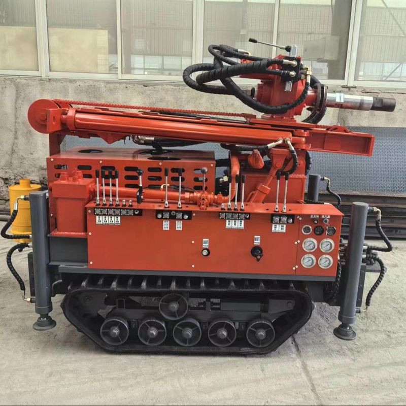 Crawler Mini Tipe Smaller Water Well Drilling Rig Untuk Pengeboran Batu
