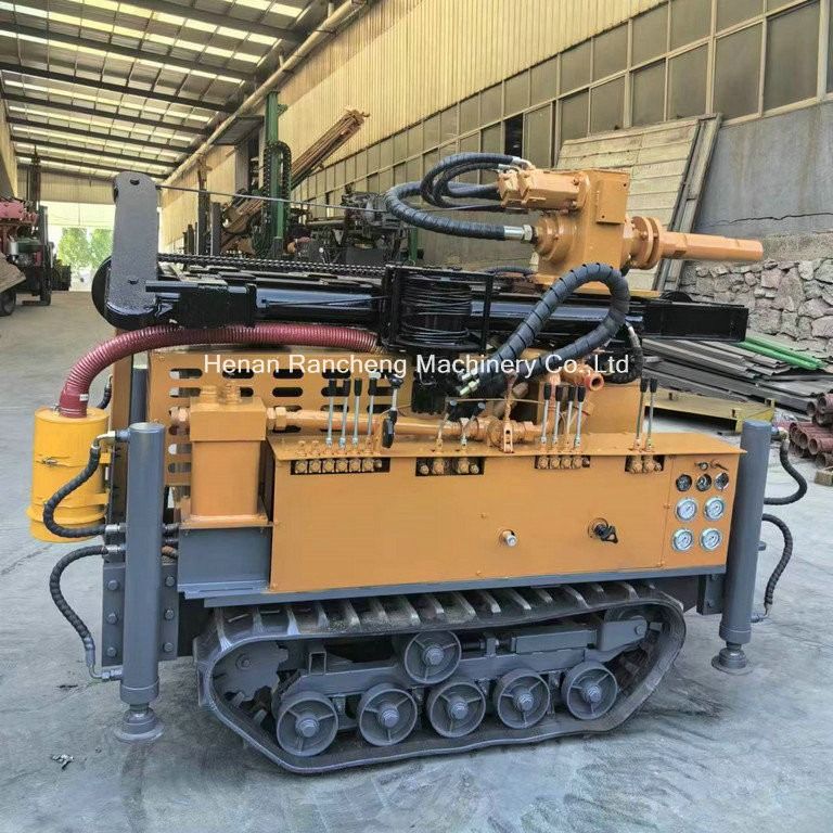 Crawler Mini Tipe Smaller Water Well Drilling Rig Untuk Pengeboran Batu
