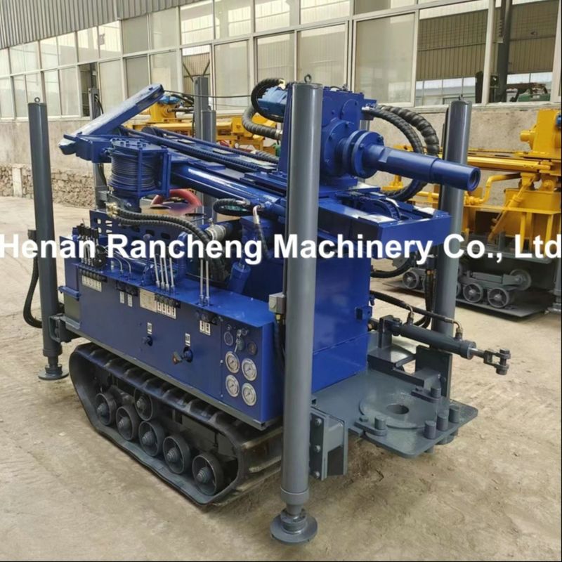 kedalaman 180m Mini Crawler Borhole Boring Rig Mesin Dengan 77.3KW Mesin Diesel