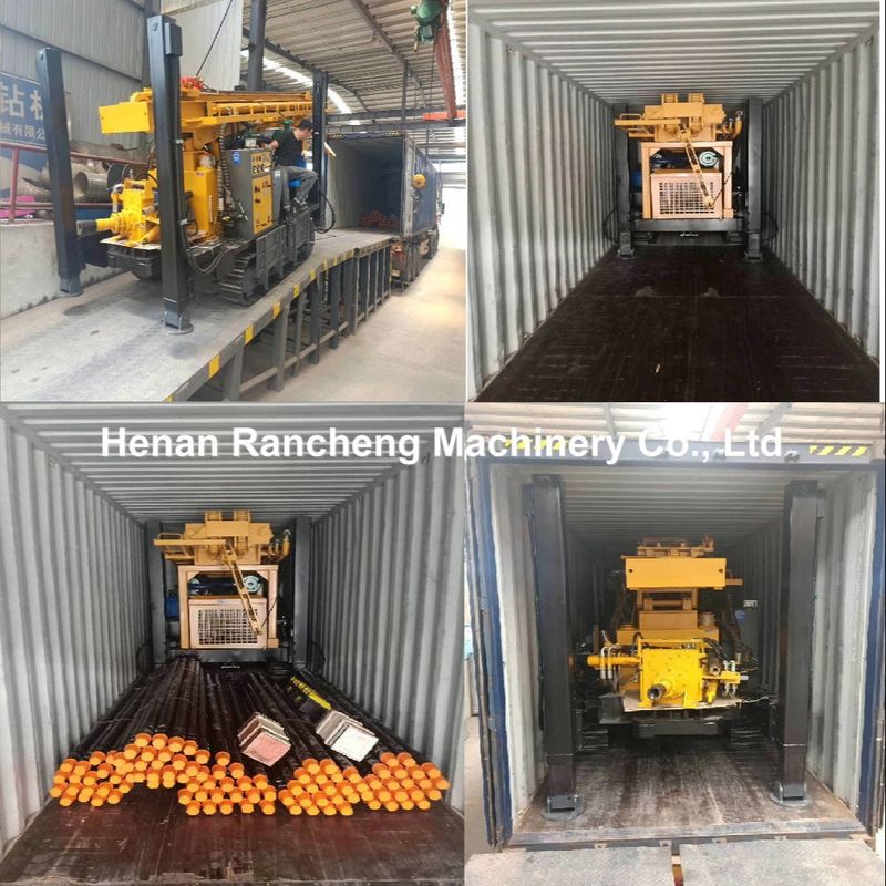 Crawler Diesel Type 800m Deep Hydraulic DTH Water Well Drilling Rig Untuk lubang bor