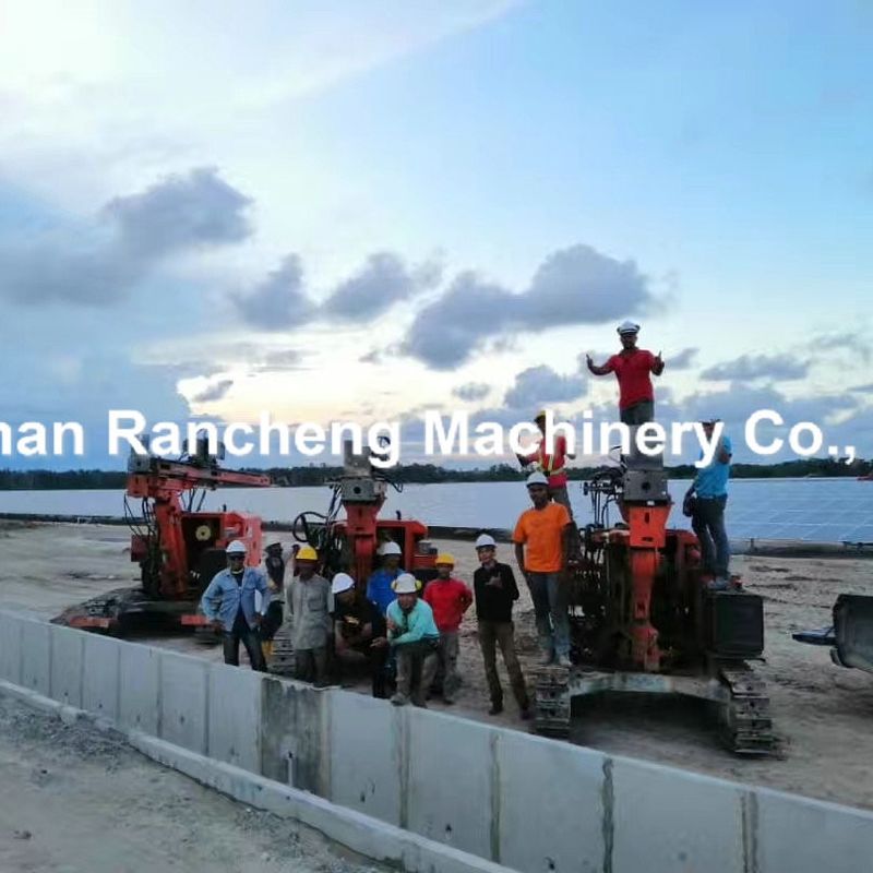 Hydraulic Drilling Rig Quotation RC260Y Model Baik Rotary Drilling Dan Ramming Ramming Head Untuk Max 6m Ramming Pipe