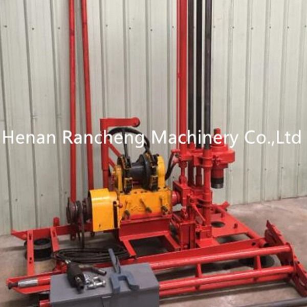 150m Portable Hydraulic Core Drilling Rig Machine Dengan 10,6KW 15HP Changchai