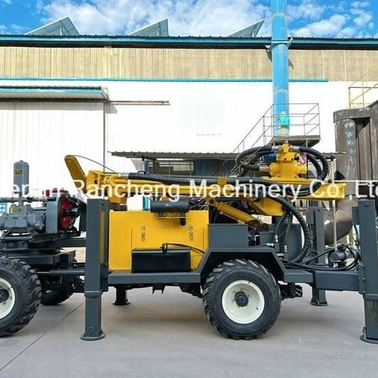 RCF220W Tipe roda mudah ditarik oleh kendaraan portabel kolam air bor rig