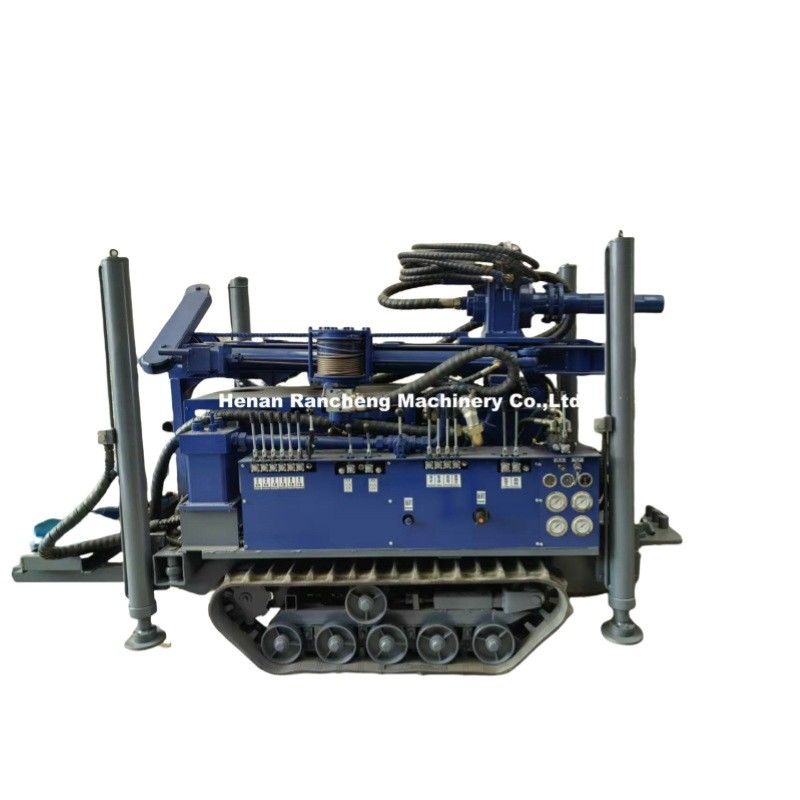 kedalaman 180m Mini Crawler Borhole Boring Rig Mesin Dengan 77.3KW Mesin Diesel