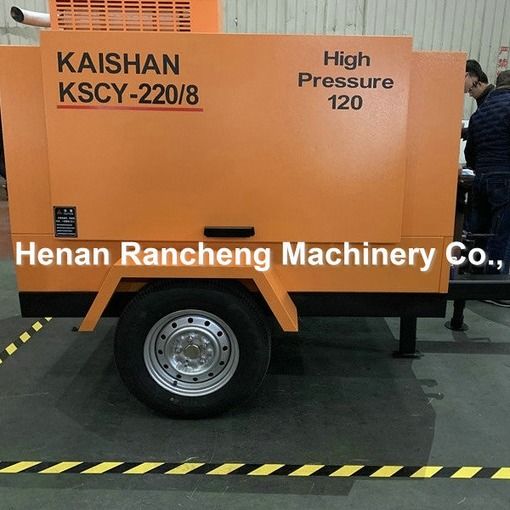 KSCY220/8 Kompresor Udara 75HP Mesin Diesel Sekrup Kompresor Udara Portable