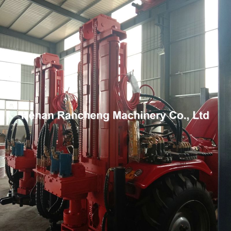 200m Classic Water Boring Hole Drill Rig Traktor Dipasang Air Well Drilling Rig