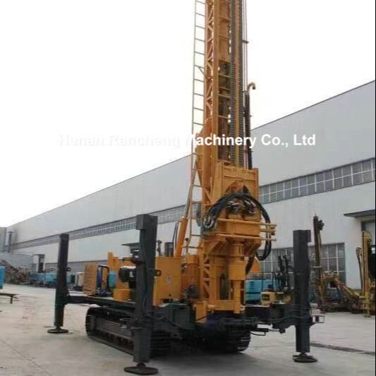 Kedalaman 1000m Air dalam sumur Rig Eksplorasi Mesin Geoteknik Dengan 194KW Cummins Mesin