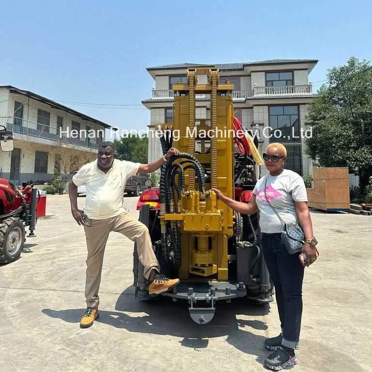 200m Traktor Dipasang Mesin Pengeboran Sumur Air Berkualitas Tinggi Traktor Deep Borehole Drill Rig