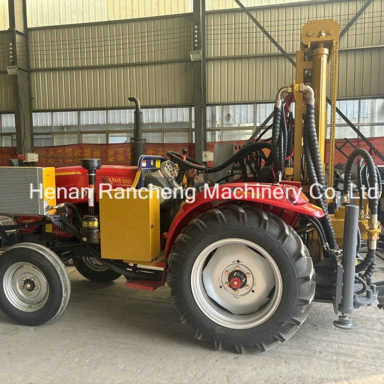 200m Traktor Dipasang Mesin Pengeboran Sumur Air Berkualitas Tinggi Traktor Deep Borehole Drill Rig