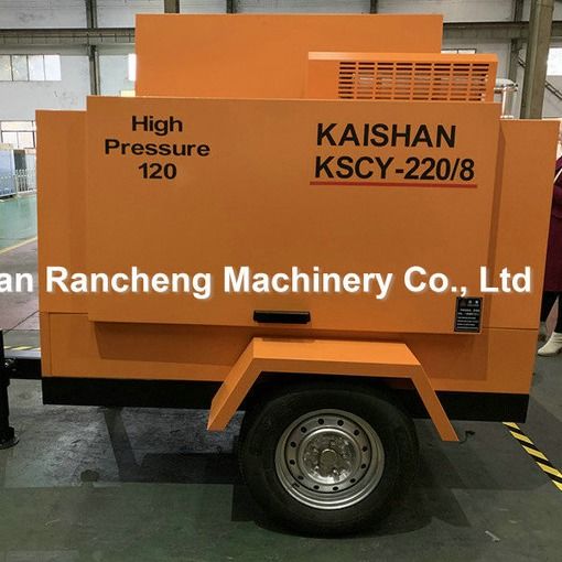 1400kg Portable Diesel Screw Air Compressor 55KW Untuk Tekanan Kerja 8Bar