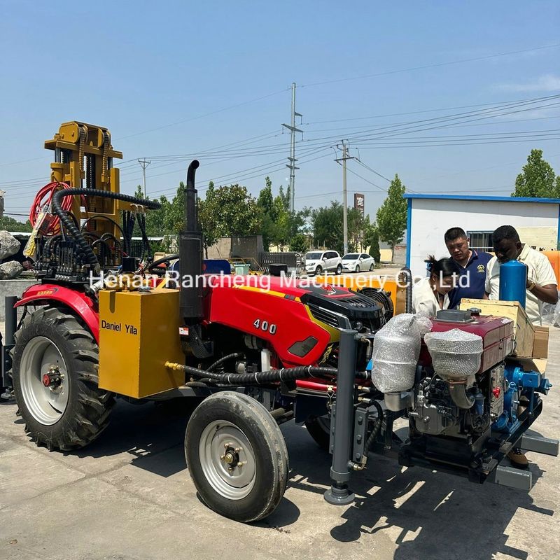 Mesin Pengeboran Terpasang Traktor Mampu Membor 200m Kedalaman Air Tambang Pengeboran Rig