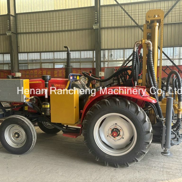 Mesin Pengeboran Terpasang Traktor Mampu Membor 200m Kedalaman Air Tambang Pengeboran Rig