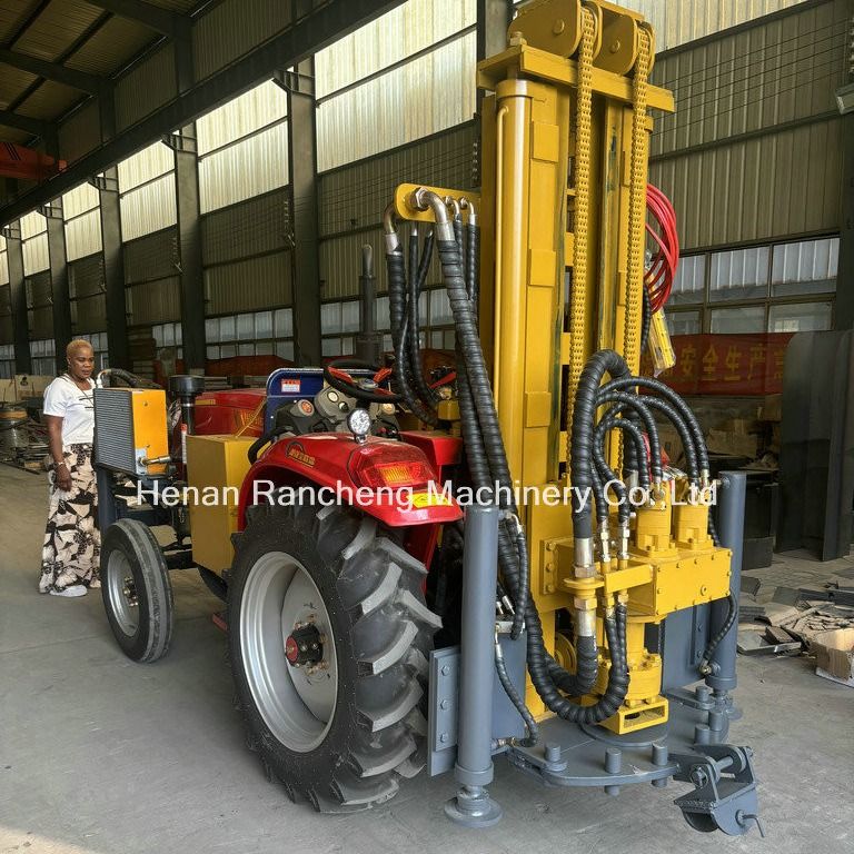 Pengeboran sumur air dengan remote control traktor 260m Pengeboran sumur air pertanian dan pneumatik
